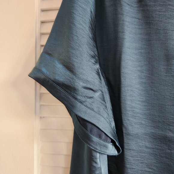 NWT Universal Standard Alice Satin Boatneck Top - Deep Sea - Picture 3 of 15